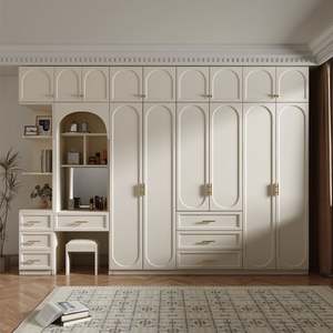 Armario Moderno para Vestidor Residencial, Estilo Lujoso, Color Puro, Armario Personalizado, Tallado Tridimensional, Gran Capacidad - Product Image 1