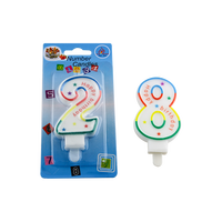 Bougie d'anniversaire musicale magique scintillante pour gâteau, vente en gros