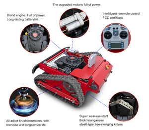 Лидер продаж, гусеничный газон с дистанционным управлением, быстрый и эффективный для стрижки газона в Китае - Product Image 6