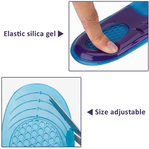 Wholesale NEW <b>Man</b> Women Orthotic Arch Support <b>Insole</b> Unisex Silicone Anti Gel Soft Sport Shoe Pad Shock Absorption - Product Image 2