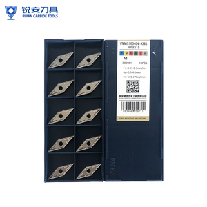 RUIAN-insertos de carburo de tungsteno, hoja de torneado de acero inoxidable, revestimiento, VNMG160404/08-<span class=keywords><strong>KMS</strong></span>-RP9315 - Product Image 1