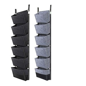 Nouveau sac de plantation vertical à 6 poches en feutre tenture murale pour fleurs légumes conteneur de culture extérieur intérieur <span class=keywords><strong>jardinière</strong></span> de jardin - Product Image 4