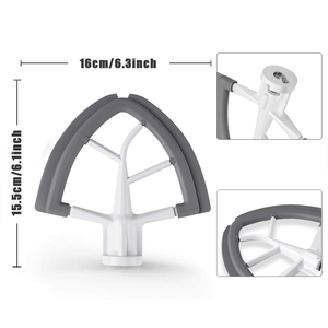 Mixeur à tête inclinable pour aide cuisine, avec double bord en silicone, grattoir, 4.5 - Product Image 4
