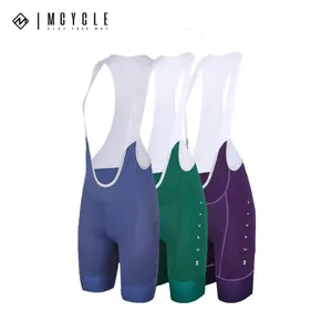 Mcycle Shorts para ciclismo feminino, short respirável para bicicleta e ciclismo, babador personalizado para equipe Pro