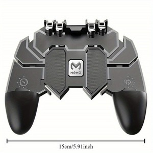 PUBG artefakt için hızlı yardımcı çekim düğmesi ile altı parmak bağlantı mobil oyun denetleyicisi joystick ve oyun için standı - Product Image 6