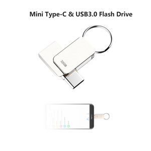 <span class=keywords><strong>Clé</strong></span> <span class=keywords><strong>USB</strong></span> 2.0 OTG Type C Mini <span class=keywords><strong>Porte</strong></span>-clés Personnalisable avec Logo Laser Gratuit - Stock Métal Chiffré - Product Image 5