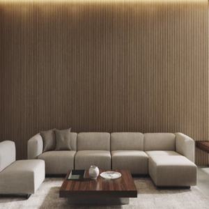 Panneau mural en PVC PS au design moderne, imperméable, insonorisé, personnalisable, décoration intérieure pour l'extérieur, design graphique pour la maison - Product Image 1