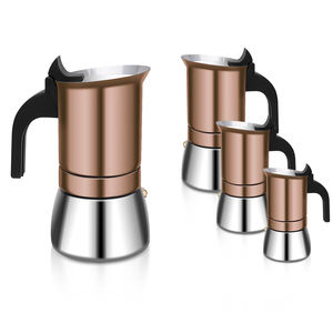 Haute qualité 304 acier inoxydable électrique Moka Pot 6 tasses clair verre Borosilicate expresso cafetière moka <span class=keywords><strong>percolateur</strong></span> - Product Image 6