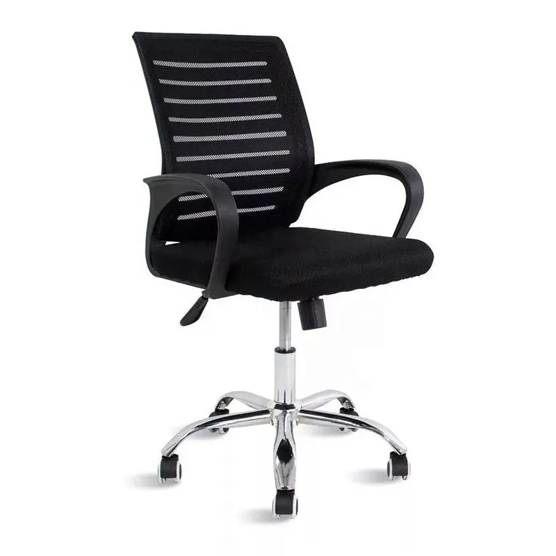 Alta Qualidade Hot Fixo Braço Ergonômico Executivo Max 125KG Cadeira de Mesa Giratória Preto Mesh Chair Estudo Reunião Escritório Cadeira