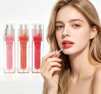Gloss à lèvres végétalien transparent en tube, couleur légère et transparente, effet brillant, infusé au beurre de karité, maquillage hydratant pour les lèvres, OEM ODM