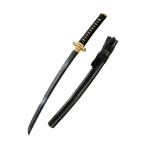 ดาบซามูไรสั้นลายเมฆ 78 ซม. ทำมือจากหลงเฉวียน เหล็ก T10 ชุบด้วยดินเหนียว  ดาบมิงเชะ วาคิซาชิ งานฝีมือระดับไฮเอนด์ ของขวัญ ของสะสม ของประกอบฉากคอสเพลย์ - Product Image 5