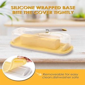 Lot de 24 boîtes de conservation hermétiques écologiques en plastique pour beurre et fromage, idéales pour l'organisation de la cuisine et la découpe – Vente en gros - Product Image 3