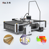Caja de Almacenamiento de Plástico MDF Gris CNC, Modelo AOL, Máquina de Corte Digital con Cuchilla Oscilante y CCD