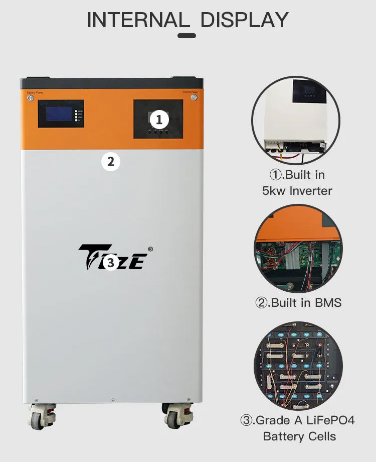 All-in-One 15kWh Solar Home Battery System with 5kW Inverter - Off Grid ...