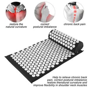 Elegante Set de Yoga y Acupresión para Uso Doméstico: Colchoneta y Almohada para Masaje, Alivio y Relajación - Product Image 3