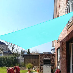 Voile d'<span class=keywords><strong>ombrage</strong></span> <span class=keywords><strong>rectangulaire</strong></span> surdimensionnée bleue imperméable en polyéthylène, voile d'<span class=keywords><strong>ombrage</strong></span> solaire bleue résistante, 3x5m/10x16 pieds - Product Image 2