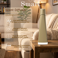 Crearoma NOUVEAU Diffuseur d'arômes intelligent avec application Bluetooth 50ML 3000mAh Rechargeable en aluminium Éclairage LED Difusor De Aromas Silencieux 30dB