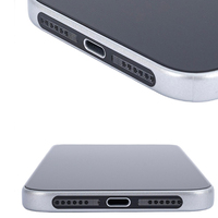 Cache-poussière intégré pour téléphones mobiles, cache-poussière métallique pour grille de haut-parleur, compatible avec iPhone 17