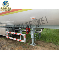 Ecod-remolque de tanque de combustible de mano, 3 ejes, 40000L