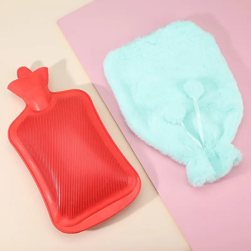 Wholesales Manufacture Fabric Natural Rubber Hot Water Bottle Cover For Winter Hot Water Bottles