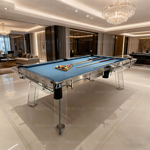 Table de billard en verre de cristal moderne de luxe 8 pieds 9 pieds Nouveau design Table de billard à domicile à la mode Table de billard en verre de luxe pour la <span class=keywords><strong>maison</strong></span> - Product Image 4
