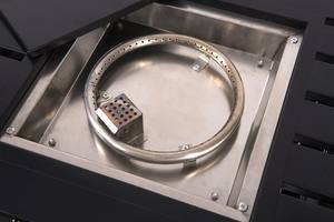 Table de foyer carrée en fer et céramique pour jardin, balcon, etc. <span class=keywords><strong>Chauffage</strong></span> extérieur au gaz GPL, <span class=keywords><strong>propane</strong></span> et butane - Product Image 2