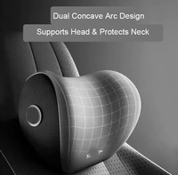 Coussin de nuque et support lombaire en mousse à mémoire de forme pour voiture, ensemble ergonomique pour appuie-tête et soutien lombaire, ajustement universel pour la plupart des véhicules