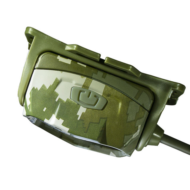 Factory Wholesale OEM Outdoor Waterproof USB Rechargeable Sensor LED Works Head Lamp for Safety Helmets(Universal Camo Pattern)