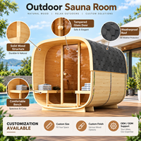 Salle de sauna sur mesure OEM pour espaces de bien-être commerciaux et résidentiels avec différentes options de matériaux