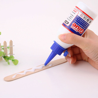 Colle liquide blanche et transparente non toxique de 125 ml, multi-usages, pour l'école, l'artisanat, le papier, le bois, le tissu, la fabrication de slime DIY