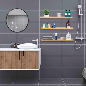 Custom Single Nordic Country Style Wood Rectangle Floating Wall Shelf Flexible Design Lacquer Living Room <b>Kitchen</b> <b>Storage</b> - Product Image 6