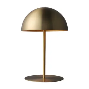 Groothandel Hete Verkoop Luxe Goud Alle Messing Champignontafel Bureaulamp Voor Slaapkamer