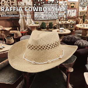 2020 Newest Summer <b>Western</b> Dyed Raffia Fedora Cowboy <b>Hats</b>-Unisex Four Seasons Travel Casual Outdoor Bulk Pack - Product Image 2