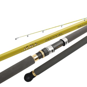 Canne à pêche UMIBUSHI Popping Carbon 2 brins, action moyenne, résistance maximale 16 kg, pour leurres et pêche à la mouche, canne à thon avec porte-moulinet <span class=keywords><strong>FUGI</strong></span> DPS - Product Image 1