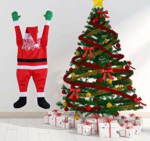 Holiday Decoration Dropship Shipping Velvet Santa Claus Climbing Wall Clothes Velvet Eyes Shining <b>Grinch</b> Climbing Wall Clothes - Product Image 2