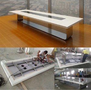 Mesa <span class=keywords><strong>de</strong></span> Trabajo Rectangular Larga, Diseño Moderno para Sala <span class=keywords><strong>de</strong></span> <span class=keywords><strong>Reuniones</strong></span>, Mesa <span class=keywords><strong>de</strong></span> Conferencias para Oficina - Product Image 3