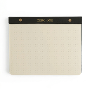 Custom A4 A5 A6 Note-<strong>pad</strong> with logo Daily Weekly Monthly Planner Desk <strong>Pad</strong> Top Foil logo Leather <strong>Refillable</strong> Doted Writing <strong>Pad</strong> - Product Image 1