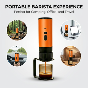 Machine à café portable 3-en-1 Kingze OEM, version améliorée, pression de 15 bars, machine à expresso à capsules électrique pour les voyages en voiture - Product Image 6