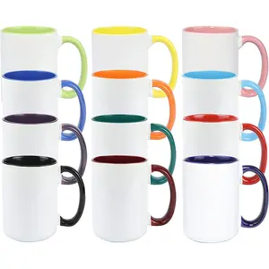 Üretici 11oz özel kahve kupalar renkli sır kupa çorba seramik kupa