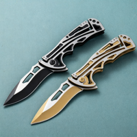 Couteau de poche pliant en acier inoxydable haute dureté, outil utilitaire portable EDC pour le camping, la randonnée, la découpe et le pelage des fruits, usage quotidien
