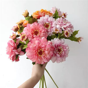 Flores artificiales de un solo tallo, dalias para decoración del hogar, Melaleuca, crisantemo, floristería - Product Image 2