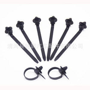Chirun Auto Parts Nylon Cable Ties Car Buckle Type Self-Locking <b>Black</b> 19mm Wire <b>Harness</b> Tie - Product Image 2