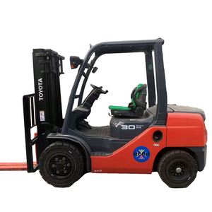Used for 8F 3T Diesel Engine Forklift with Two Stage Mast Offroad Terrain Pneumatic/Solid Tires 3m Fork Height - Product Image 1