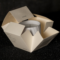 Mescente luxe logo personnalisé et emballage noël bougies parfumées coffret cadeau avec boîte