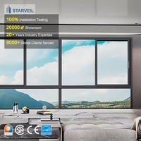 Puertas y Ventanas Resistentes a Huracanes Aprobadas en Florida, Puertas Corredizas Elevables Grandes para Patio, Puertas Corredizas de Aluminio con Doble Acristalamiento