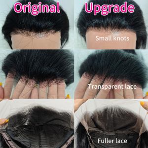 โปรโมชั่น Letsfly ราคาเพียง $17 อัพเกรดวิกผมบ๊อบตรงแบบใส 13x4 Lace Frontal ผมแท้บราซิล 100% สีดำธรรมชาติ ขายส่ง - Product Image 2