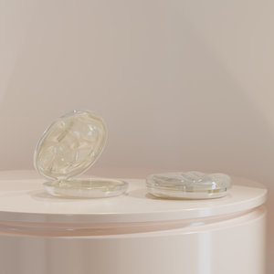 Jinze vòng lớn nhựa Blusher làm nổi bật rỗng nhỏ gọn bột trường hợp Eyeshadow Palette trường hợp - Product Image 2