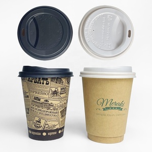 Tapa de papel negra Longworld de doble pared de 60 mm, 30 mm, 70 mm, 80 mm, 90 mm, 4 oz, sin fugas, de PET, CPLA, PP para vasos de papel - Product Image 3