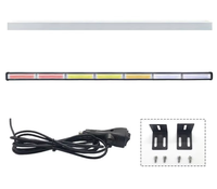 YD 35-Zoll-COB-LED-Blitzlichtleiste | Notfall-Gefahren warnung, blinkende Modi | Saugnapf halterung, Auto licht zubehör