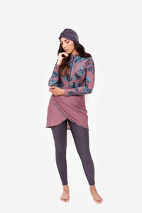 OEM Nouveau <span class=keywords><strong>Bikini</strong></span> 3 pièces musulman modeste Maillot de bain manches longues fermeture éclair sur le devant <span class=keywords><strong>Hijab</strong></span> islamique grande taille pour <span class=keywords><strong>femme</strong></span> Maillot de bain pantalon soutien-gorge - Product Image 6